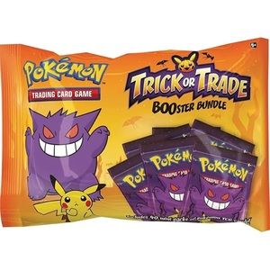 New Nintendo Pokemon TCG BOOster Trick Or Trade Bag Halloween 40 mini packs 🔥